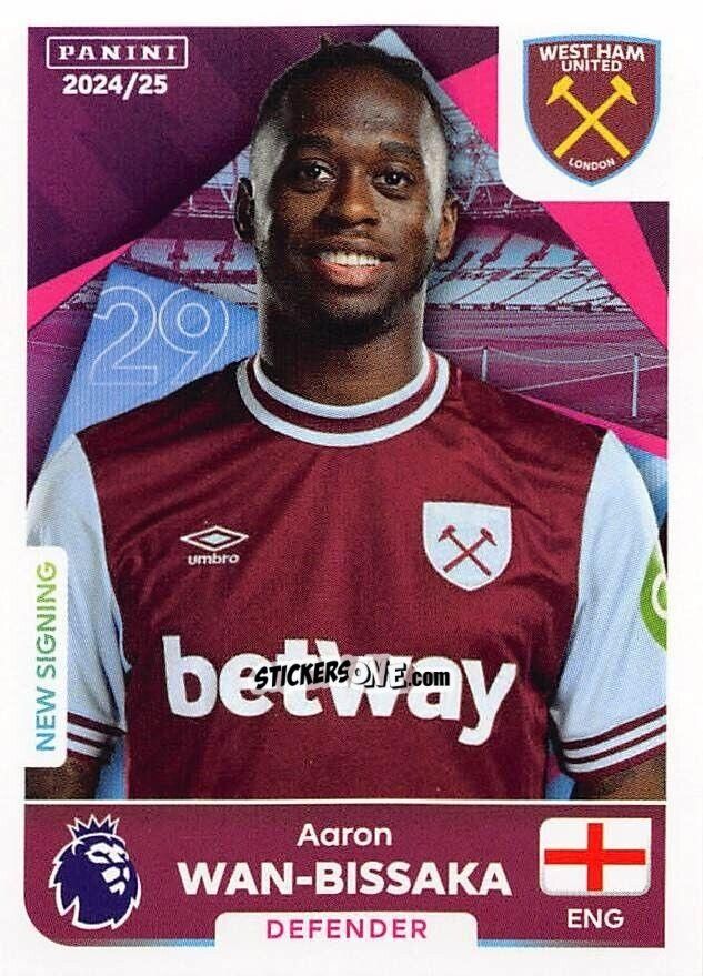Sticker Aaron Wan-Bissaka - English Premier League 2024-2025
 n. 583 - Panini