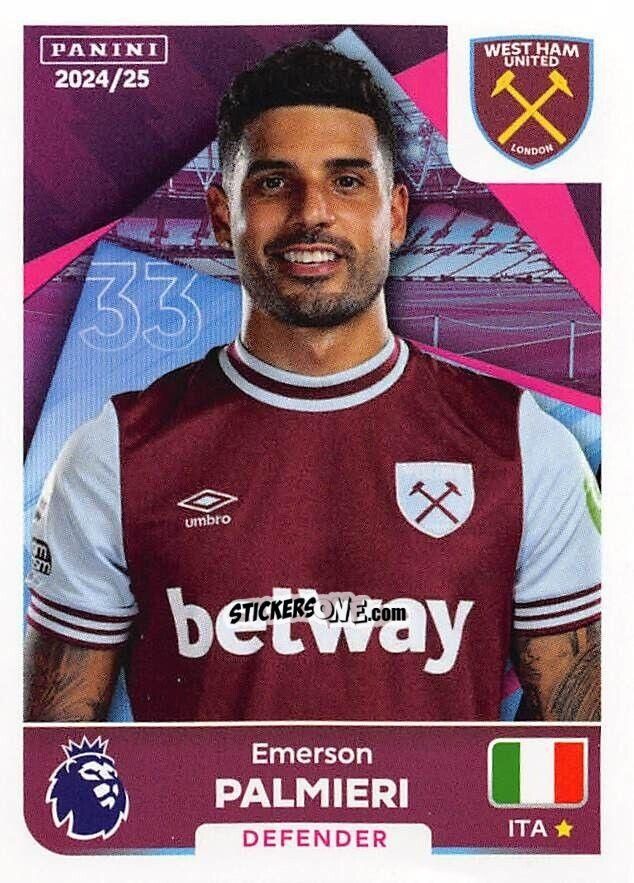 Sticker Emerson Palmieri - English Premier League 2024-2025
 n. 589 - Panini