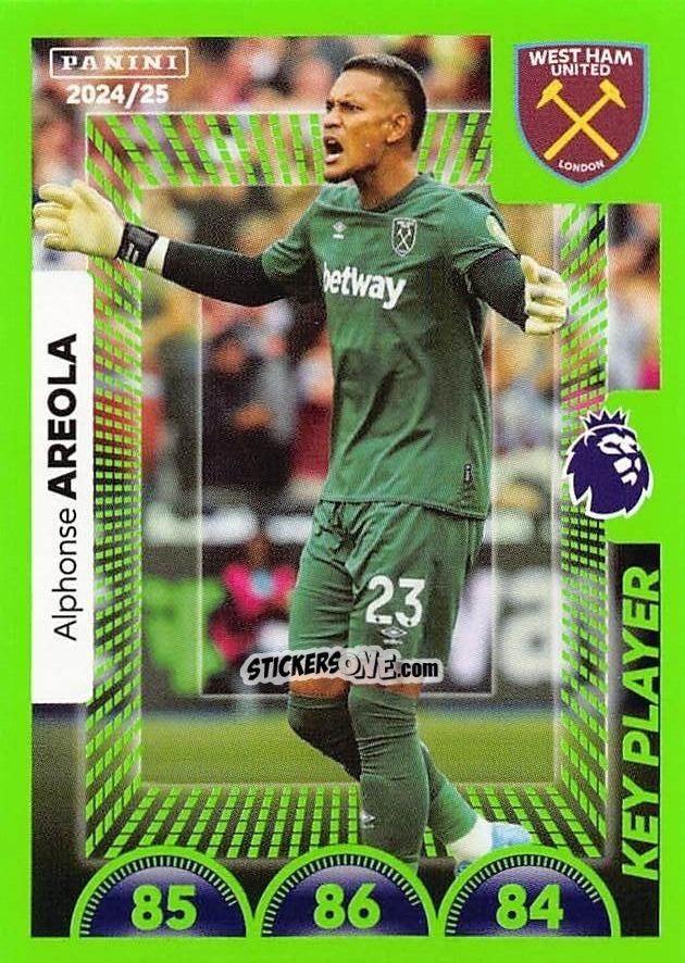 Sticker Alphonse Areola (Key Player) - English Premier League 2024-2025
 n. 604 - Panini