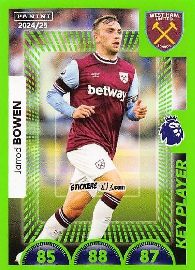 Figurina Jarrod Bowen (Key Player) - English Premier League 2024-2025
 n. 605 - Panini