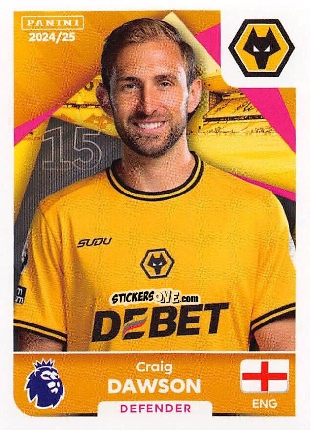 Figurina Craig Dawson - English Premier League 2024-2025
 n. 611 - Panini