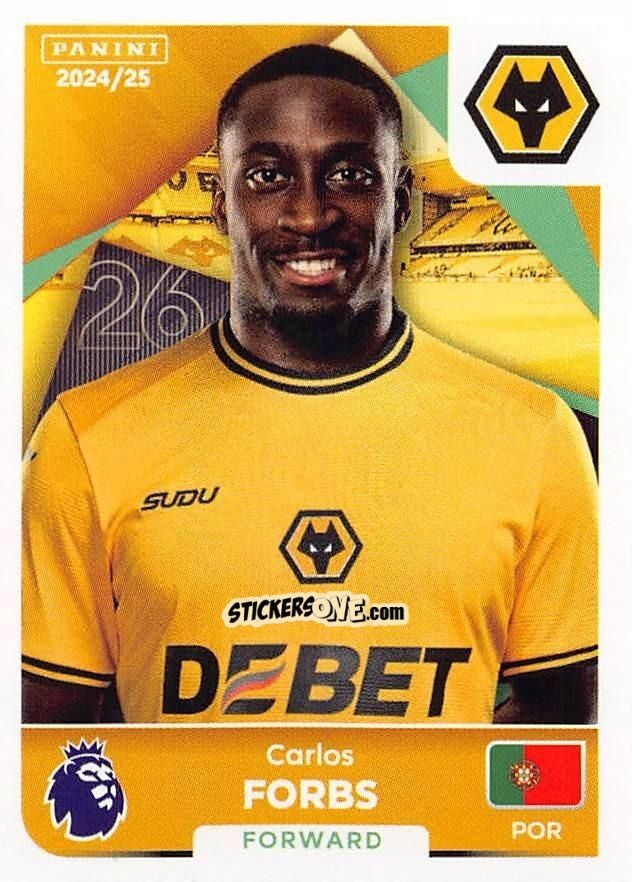 Figurina Carlos Forbs - English Premier League 2024-2025
 n. 628 - Panini