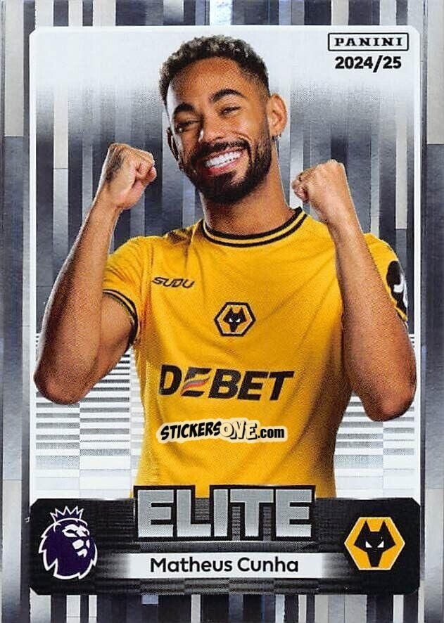 Cromo Matheus Cunha (Elite) - English Premier League 2024-2025
 n. 631 - Panini