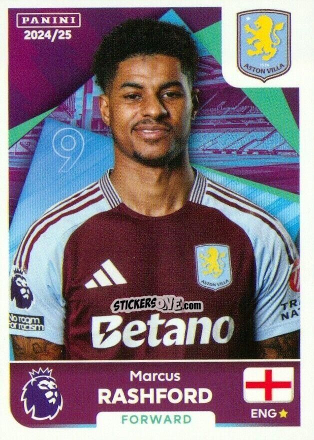 Sticker Marcus Rashford - English Premier League 2024-2025
 n. U8 - Panini