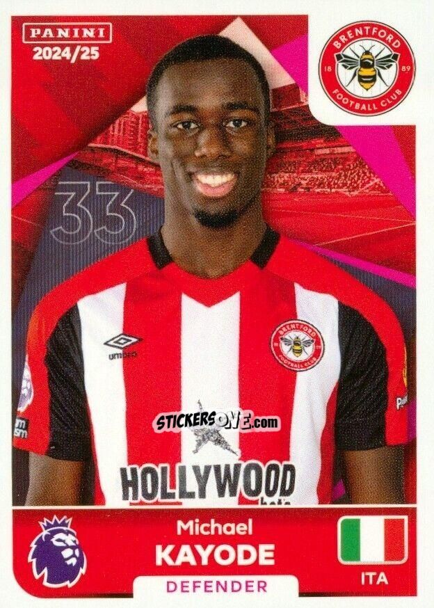 Sticker Michael Kayode - English Premier League 2024-2025
 n. U9 - Panini