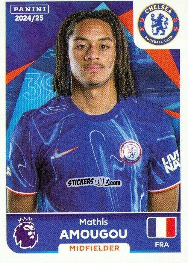 Sticker Mathis Amougou - English Premier League 2024-2025
 n. U13 - Panini
