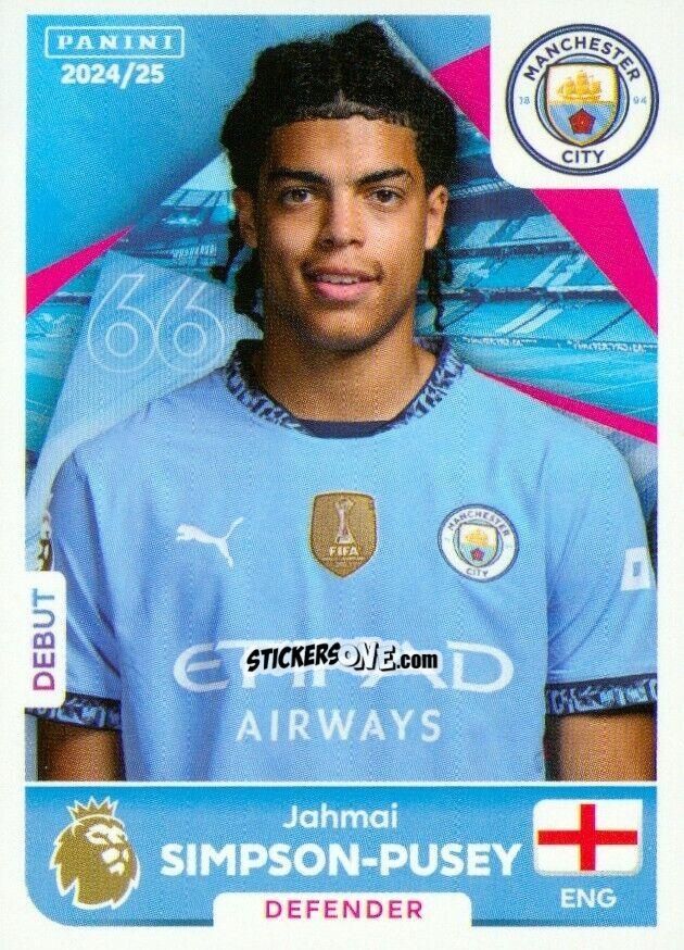 Cromo Jahmai Simpson-Pusey - English Premier League 2024-2025
 n. U28 - Panini
