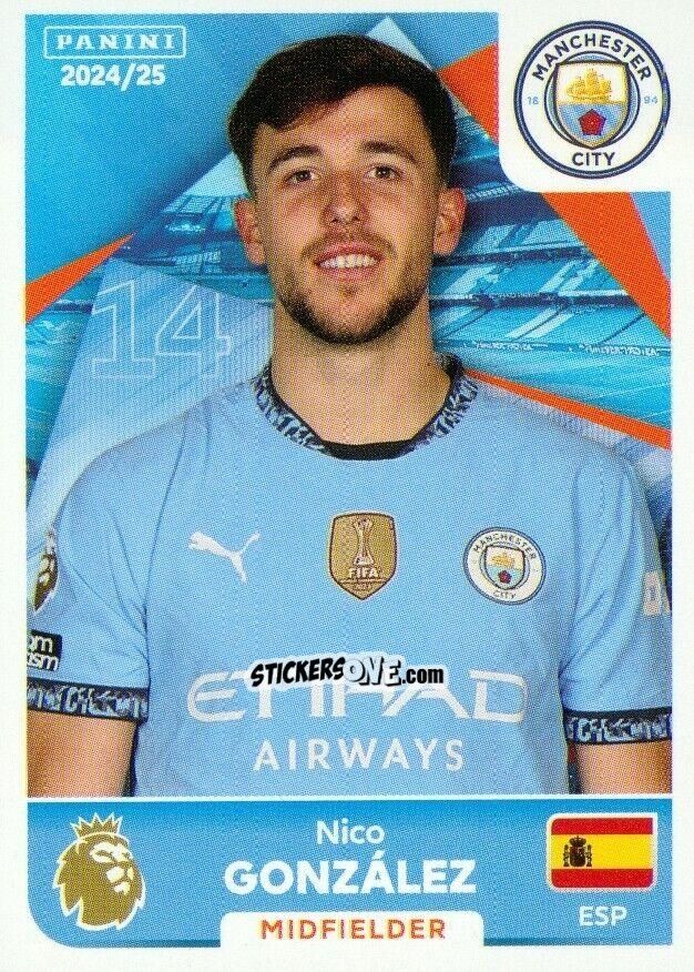 Figurina Nico Gonzalez - English Premier League 2024-2025
 n. U29 - Panini