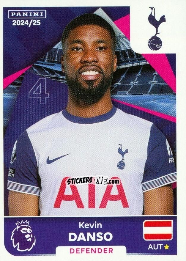 Figurina Kevin Danso - English Premier League 2024-2025
 n. U41 - Panini