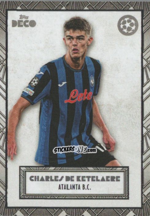 Cromo Charles De Ketelaere - DECO UEFA Club Competitions 2024-2025
 n. 19 - Topps