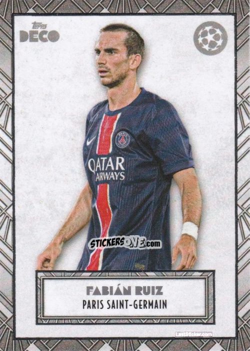 Figurina Fabián Ruiz - DECO UEFA Club Competitions 2024-2025
 n. 35 - Topps