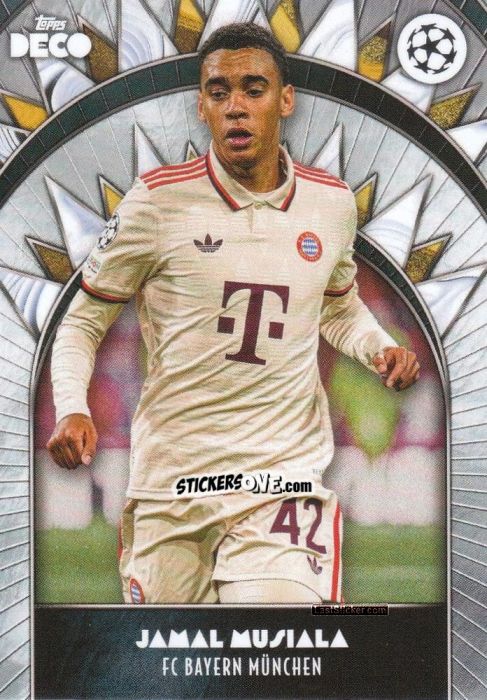 Cromo Jamal Musiala - DECO UEFA Club Competitions 2024-2025
 n. 42 - Topps