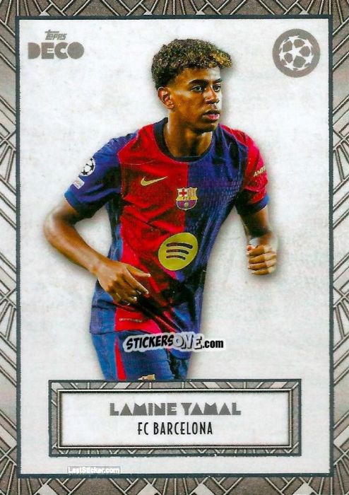 Figurina Lamine Yamal - DECO UEFA Club Competitions 2024-2025
 n. 53 - Topps