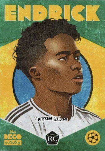 Figurina Endrick - DECO UEFA Club Competitions 2024-2025
 n. 81 - Topps
