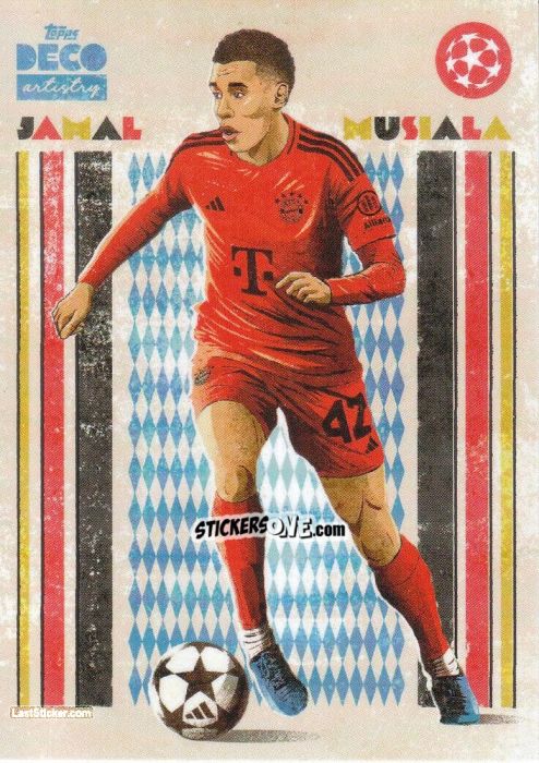 Cromo Jamal Musiala - DECO UEFA Club Competitions 2024-2025
 n. 82 - Topps