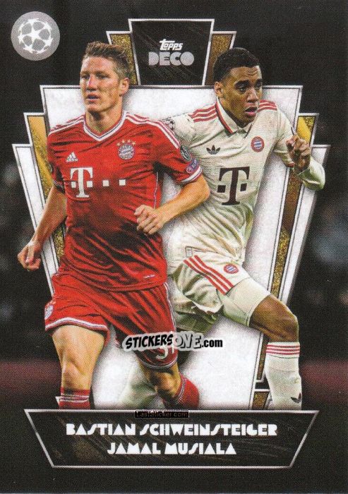 Cromo Bastian Schweinsteiger / Jamal Musiala - DECO UEFA Club Competitions 2024-2025
 n. 176 - Topps