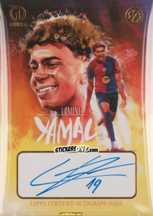 Figurina Lamine Yamal - DECO UEFA Club Competitions 2024-2025
 n. A39 - Topps