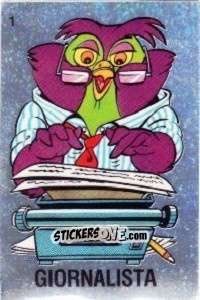 Cromo Giornalista - Supersport 1988 n. 1 - Panini