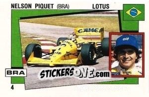 Cromo Nelson Piquet - Supersport 1988 n. 4 - Panini