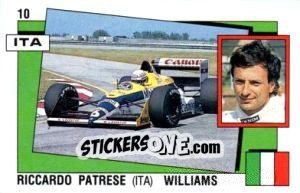 Figurina Riccardo Patrese - Supersport 1988 n. 10 - Panini