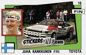 Figurina Juha Kankkunen - Supersport 1988 n. 16 - Panini