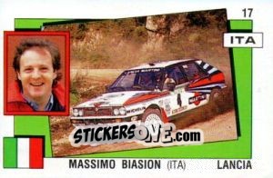 Figurina Massimo Biasion - Supersport 1988 n. 17 - Panini