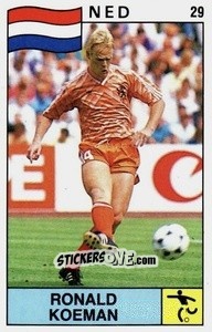 Cromo Ronald Koeman - Supersport 1988 n. 29 - Panini