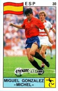 Figurina Miguel González 'Michel' - Supersport 1988 n. 30 - Panini