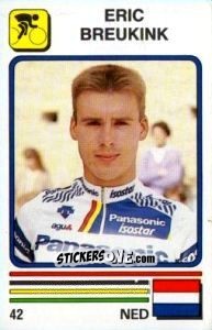 Figurina Eric Breukink - Supersport 1988 n. 42 - Panini