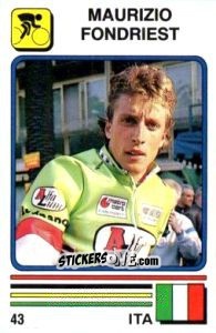Figurina Maurizio Fondriest - Supersport 1988 n. 43 - Panini