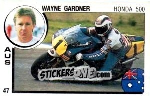 Figurina Wayne Gardner - Supersport 1988 n. 47 - Panini