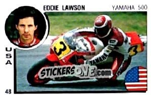 Figurina Eddie Lawson - Supersport 1988 n. 48 - Panini