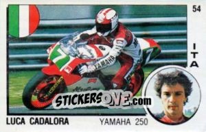 Figurina Luca Cadalora - Supersport 1988 n. 54 - Panini