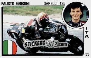 Figurina Fausto Gresini - Supersport 1988 n. 55 - Panini