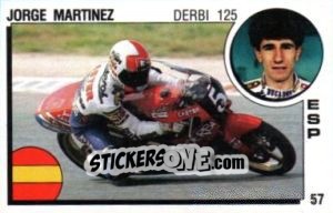 Cromo Jorge Martinez - Supersport 1988 n. 57 - Panini