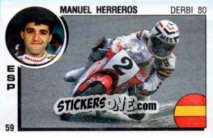Figurina Manuel Herreros - Supersport 1988 n. 59 - Panini