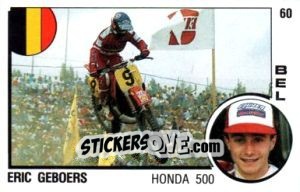 Cromo Eric Geboers - Supersport 1988 n. 60 - Panini