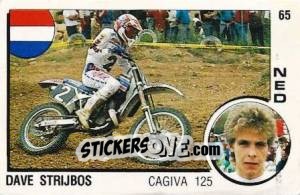 Figurina Dave Strijbos - Supersport 1988 n. 65 - Panini