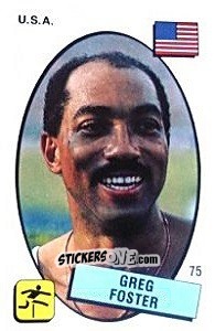 Figurina Greg Foster - Supersport 1988 n. 75 - Panini