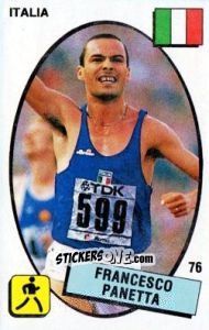 Figurina Francesco Panetta - Supersport 1988 n. 76 - Panini