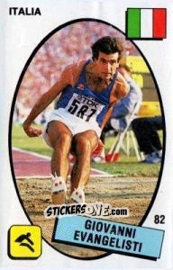 Figurina Giovanni Evangelisti - Supersport 1988 n. 82 - Panini