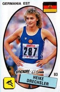 Figurina Heike Drechsler - Supersport 1988 n. 83 - Panini