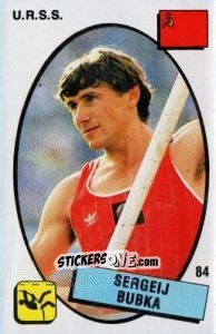 Figurina Sergei Bubka - Supersport 1988 n. 84 - Panini