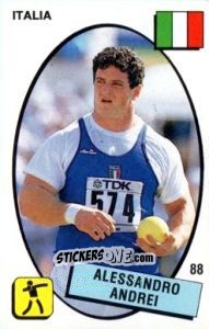 Figurina Alessandro Andrei - Supersport 1988 n. 88 - Panini