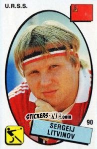 Cromo Sergeij Litvinov - Supersport 1988 n. 90 - Panini
