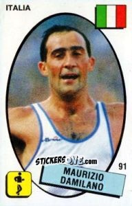 Figurina Maurizio Damilano - Supersport 1988 n. 91 - Panini