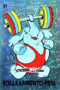 Figurina Sollevamento Pesi [weightlifting] - Supersport 1988 n. 97 - Panini