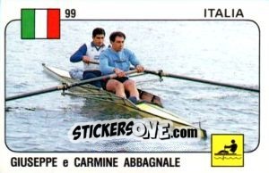 Figurina Giuseppe Abbagnale/Carmine Abbagnale - Supersport 1988 n. 99 - Panini