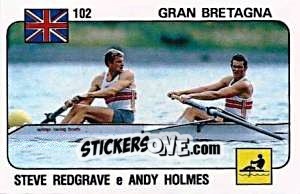 Figurina Steve Redgrave/Andy Holmes - Supersport 1988 n. 102 - Panini