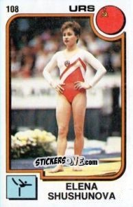 Figurina Elena Shushunova - Supersport 1988 n. 108 - Panini